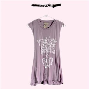 Purple Skeleton Tank Top